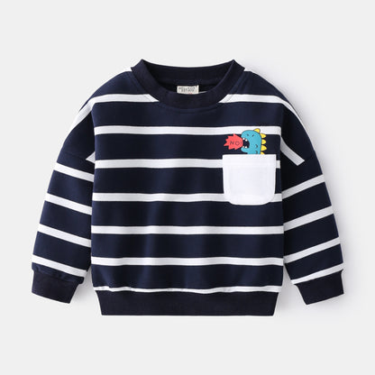 Striped Pocket Sweater for Boys