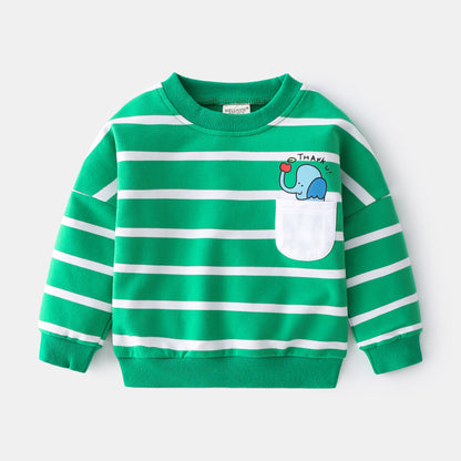 Striped Pocket Sweater for Boys