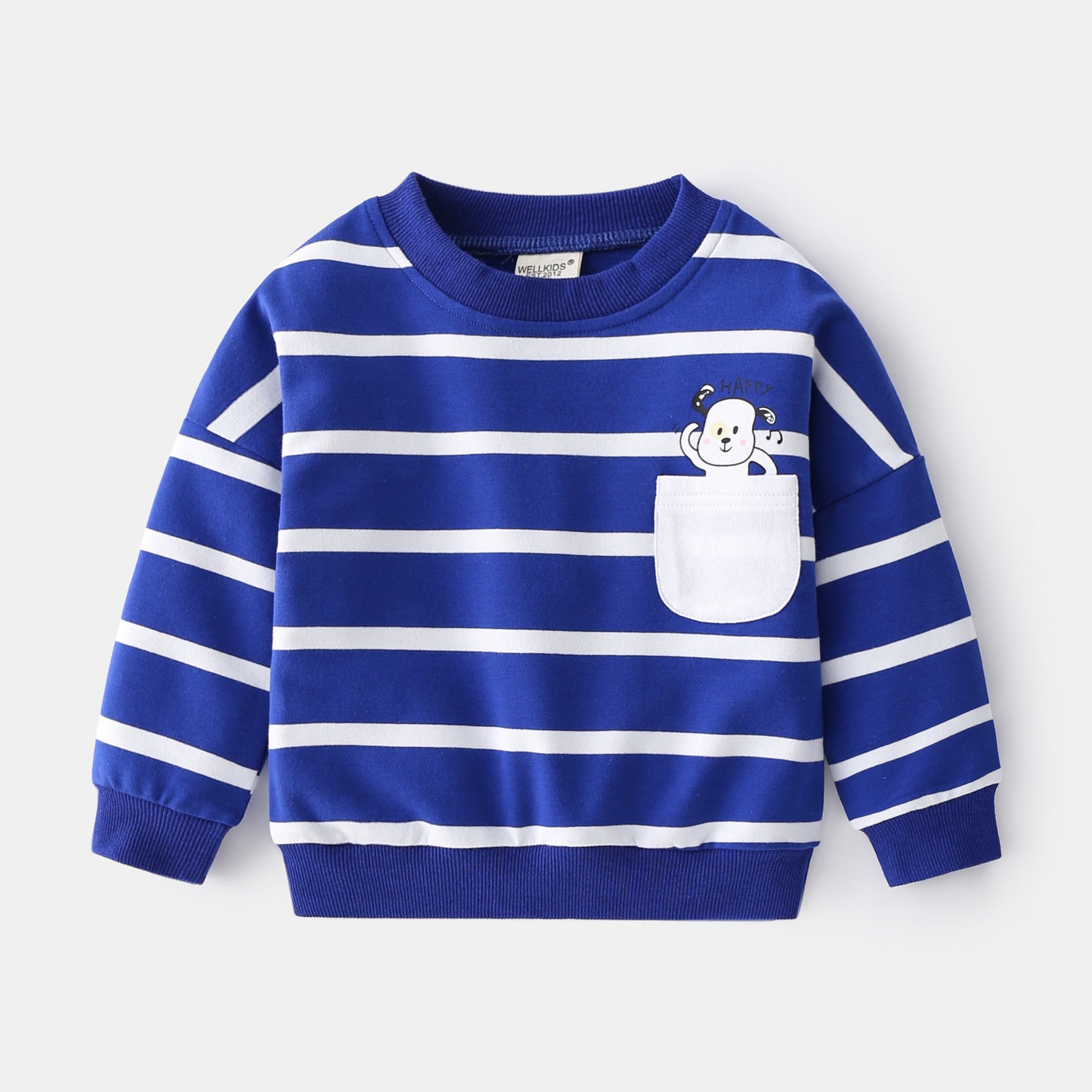 Striped Pocket Sweater for Boys